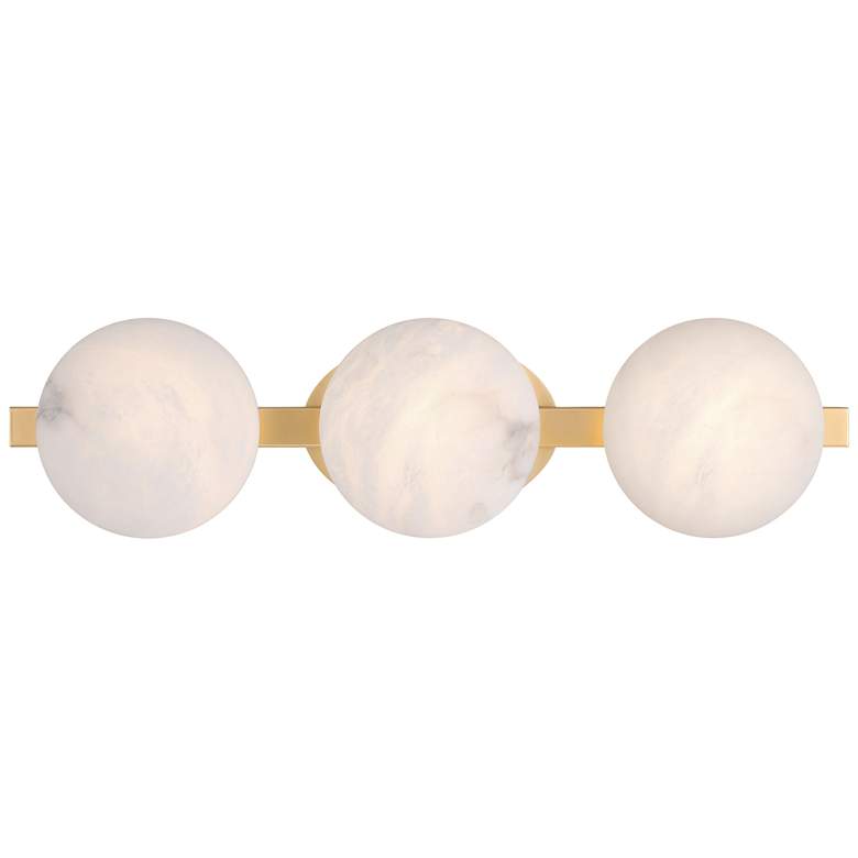 Image 1 Minka-Lavery Zill 3-Light 24-in Lily Gold Indoor Vanity Light