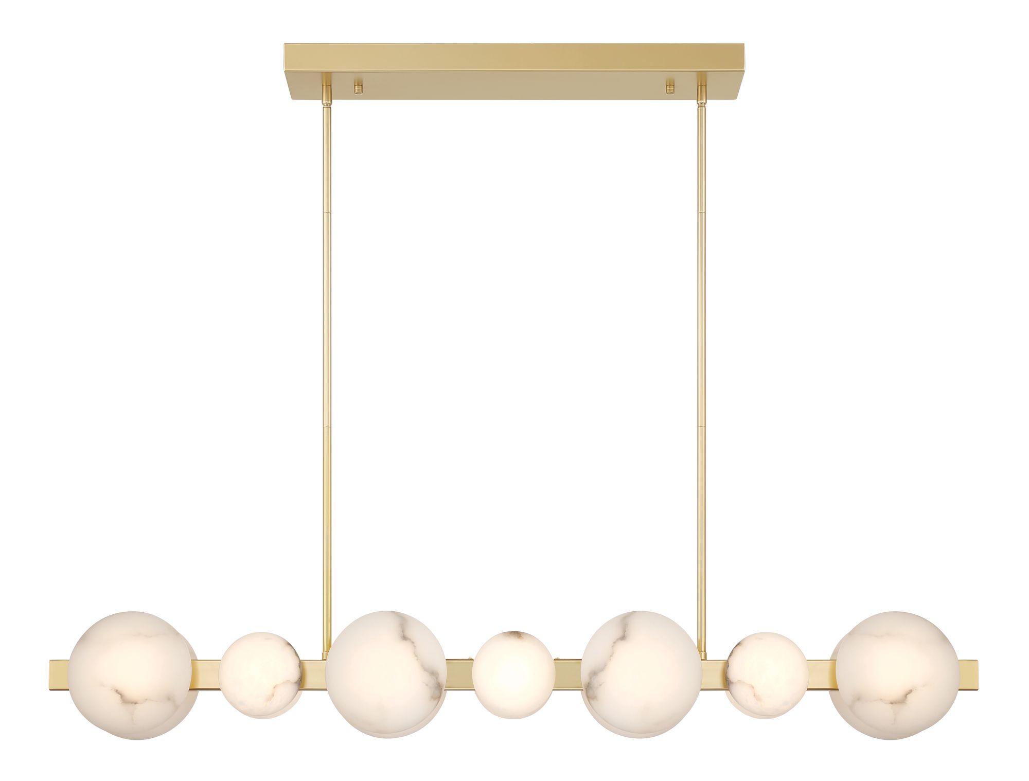 Image 3 Minka Lavery Zill LED 48-in Gold Linear Chandelier more views