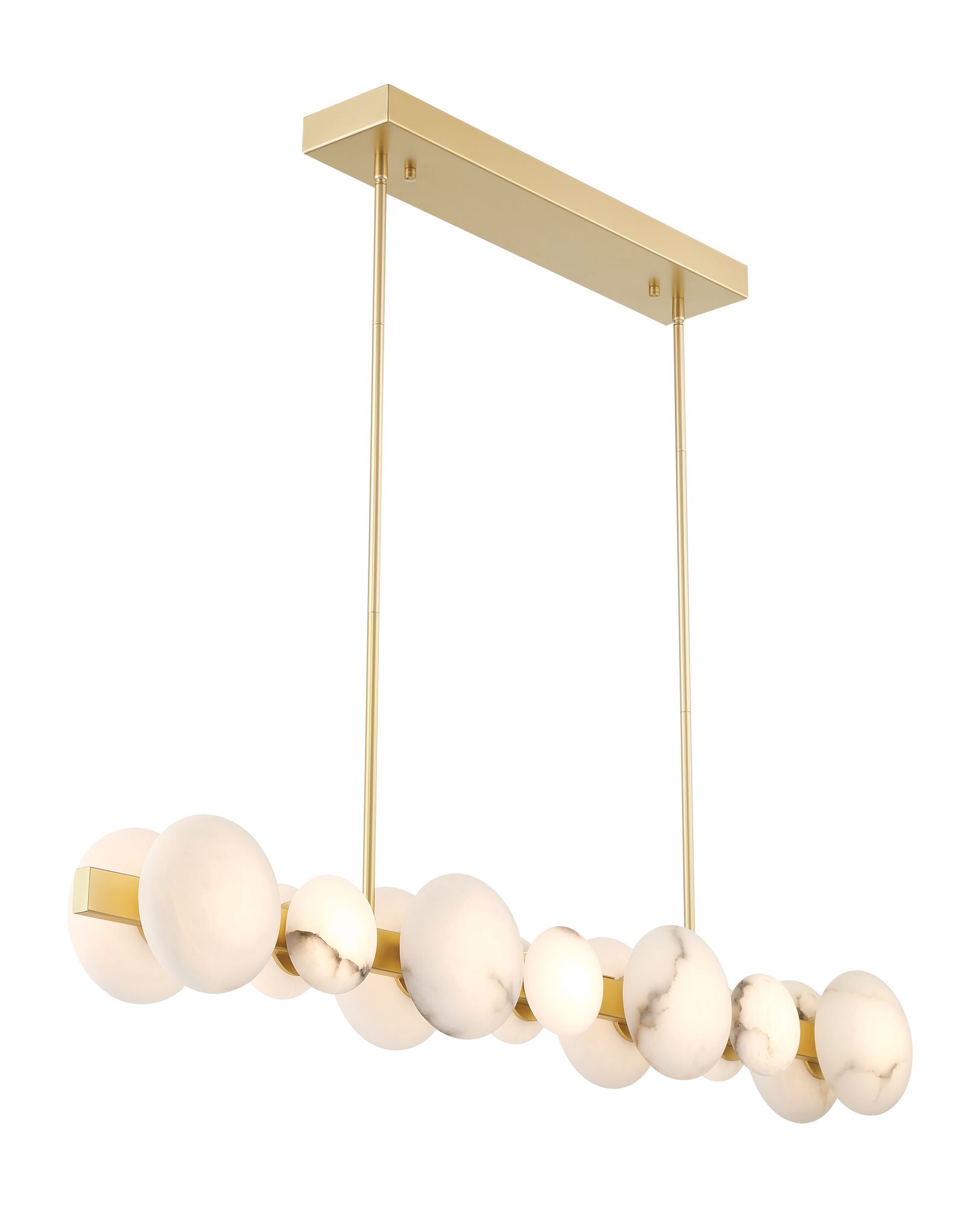 Image 4 Minka Lavery Zill LED 48-in Gold Linear Chandelier more views