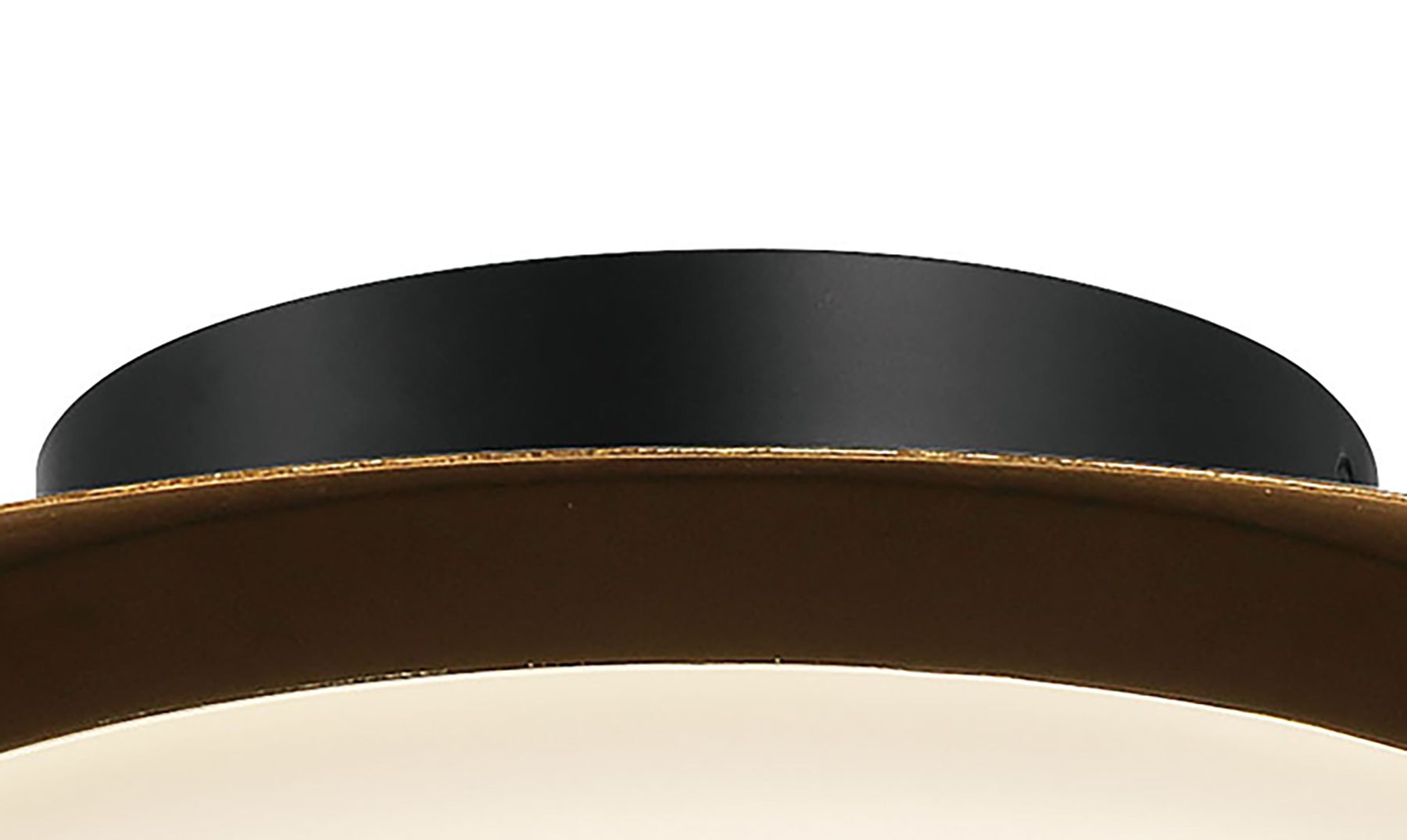 Image 3 Minka Lavery Zinola 1-Light LED Sand Black and Halcyon Gold Flush Mount more views