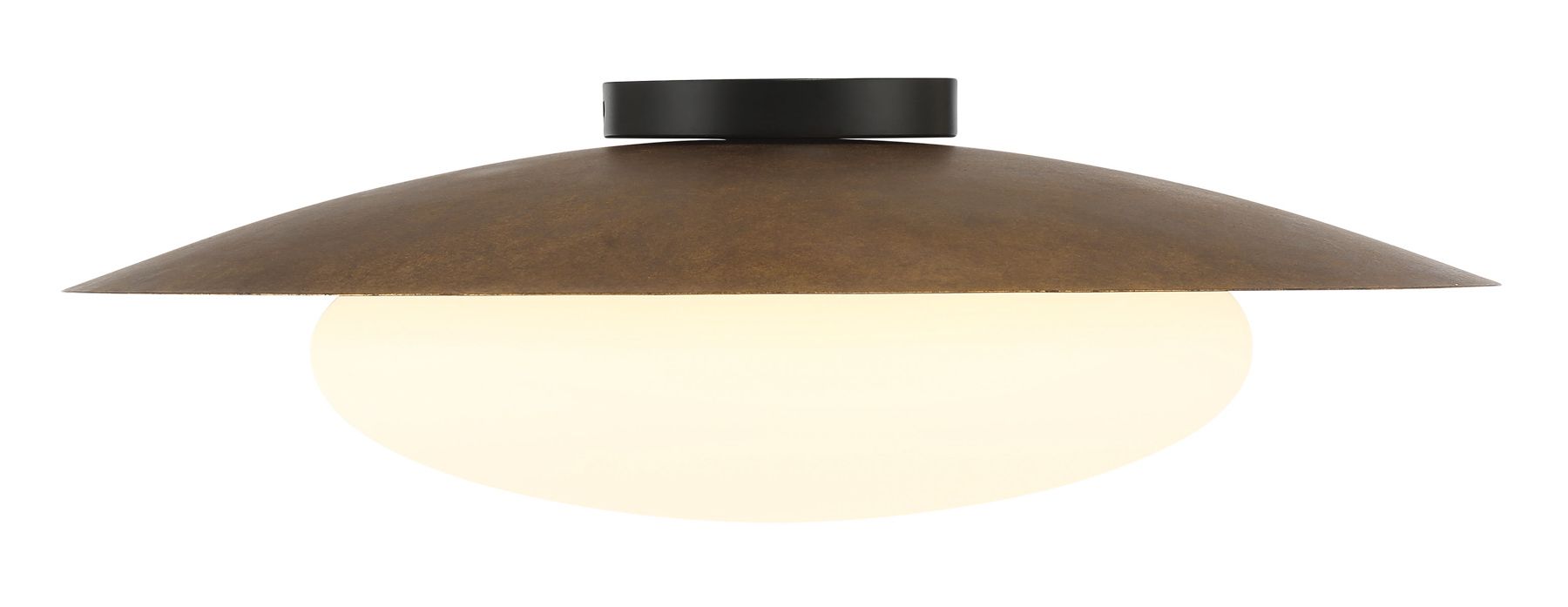 Image 6 Minka-Lavery Zinola 1-Light LED Sand Black and Halcyon Gold Flush Mount more views