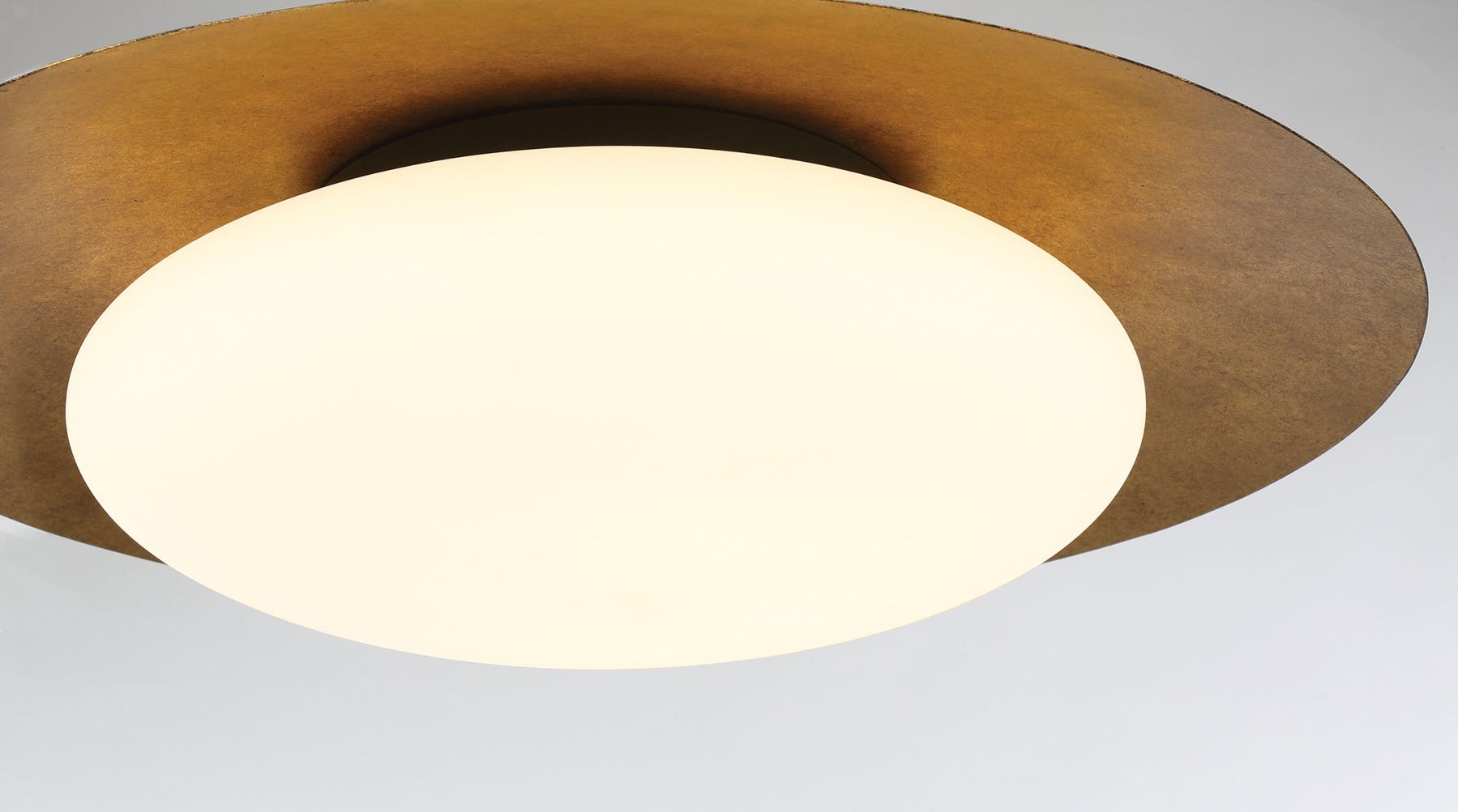 Image 7 Minka-Lavery Zinola 1-Light LED Sand Black and Halcyon Gold Flush Mount more views
