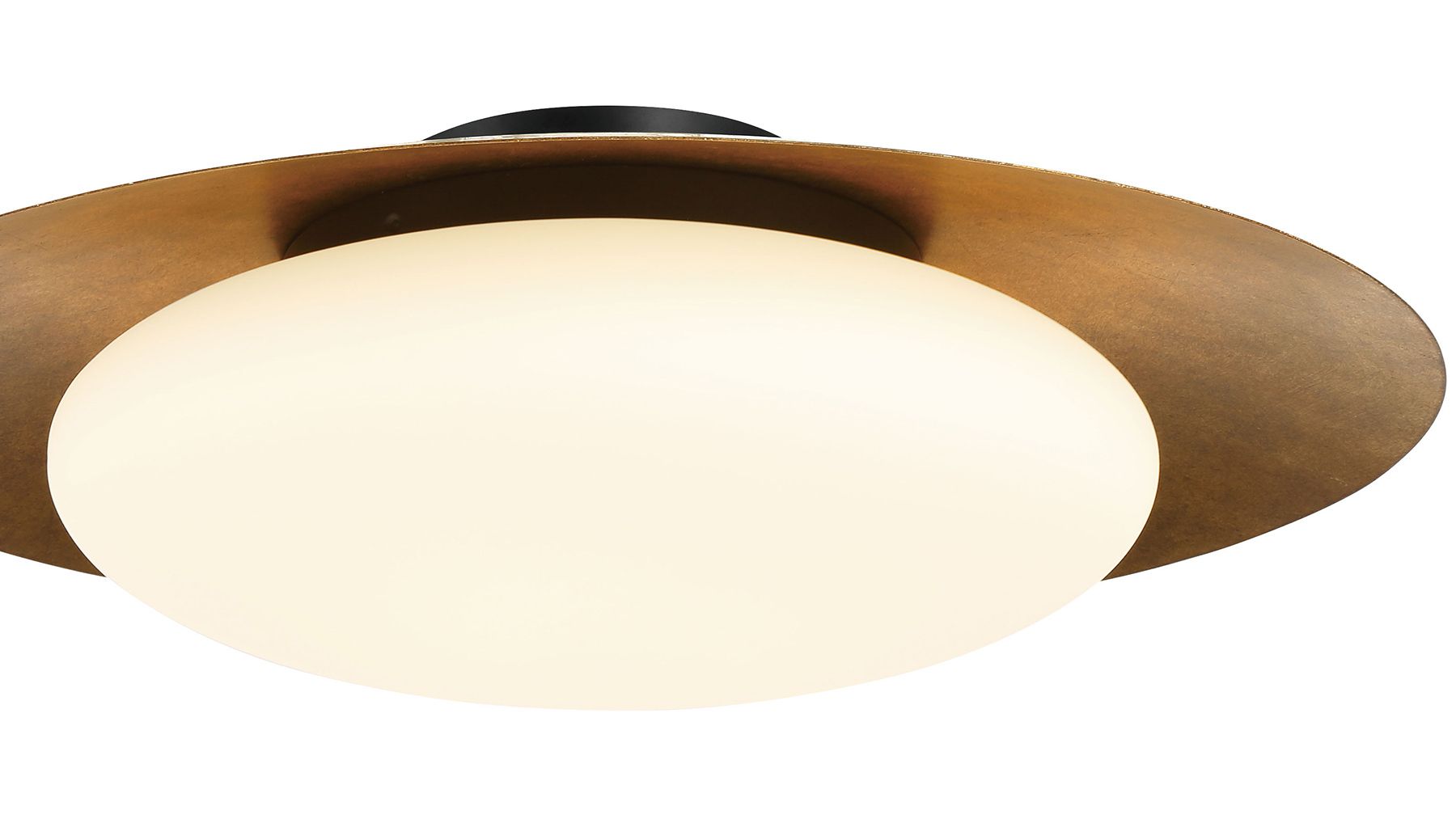 Image 3 Minka-Lavery Zinola 1-Light LED Sand Black and Halcyon Gold Flush Mount more views