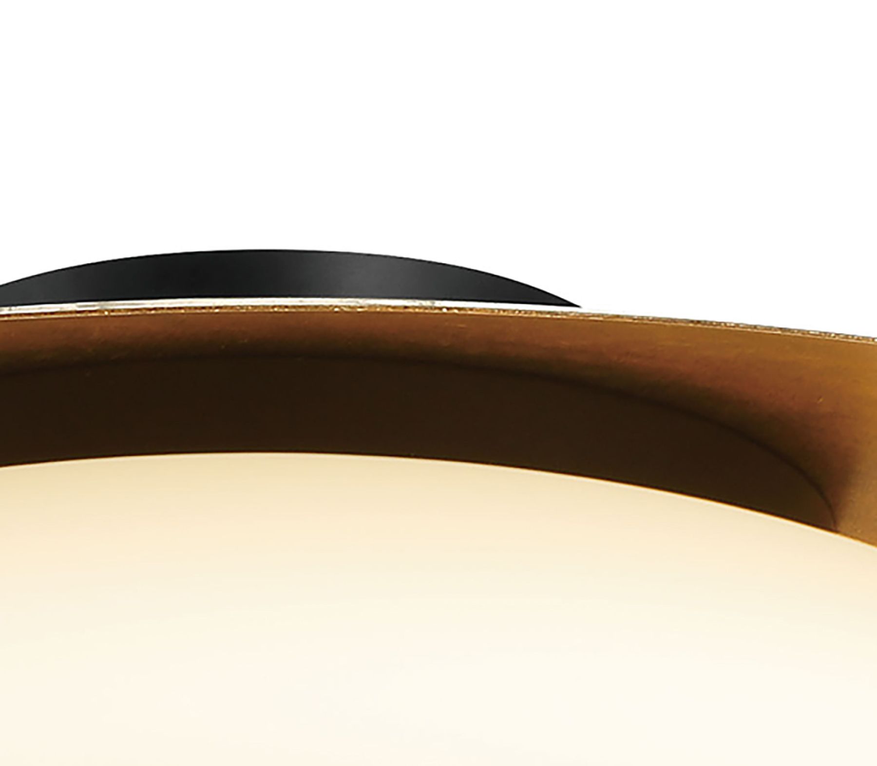 Image 6 Minka-Lavery Zinola 1-Light LED Sand Black and Halcyon Gold Flush Mount more views
