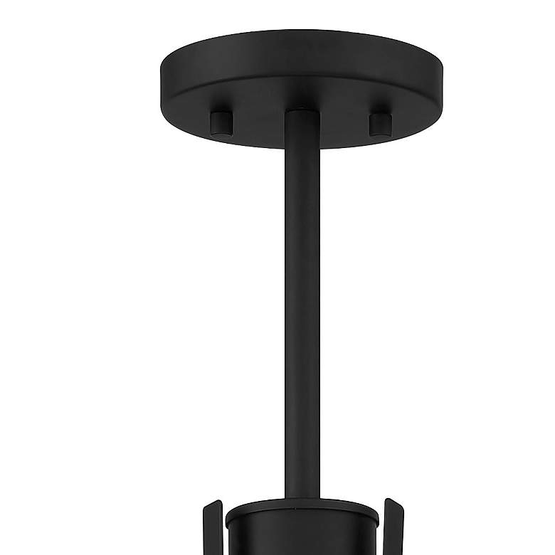 Image 3 Minka Lighting Kaitlen 20 1/4" Black Finish White Glass Ceiling Light more views