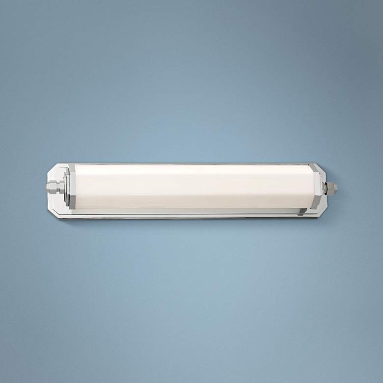 Image 1 Minka Lowry 24 1/4" Wide Polished Nickel LED Bath Vanity Light