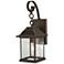 Minka Mariner's Pointe 18" Oiled Bronze Outdoor Lantern Wall Light