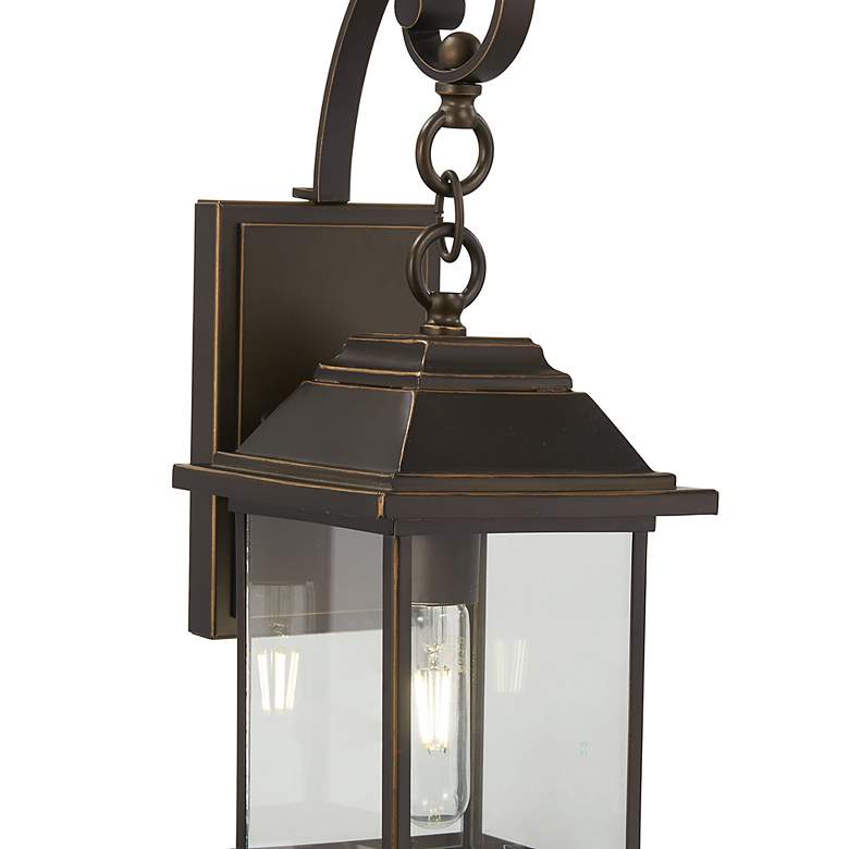Image 3 Minka Mariner's Pointe 18" Oiled Bronze Outdoor Lantern Wall Light more views