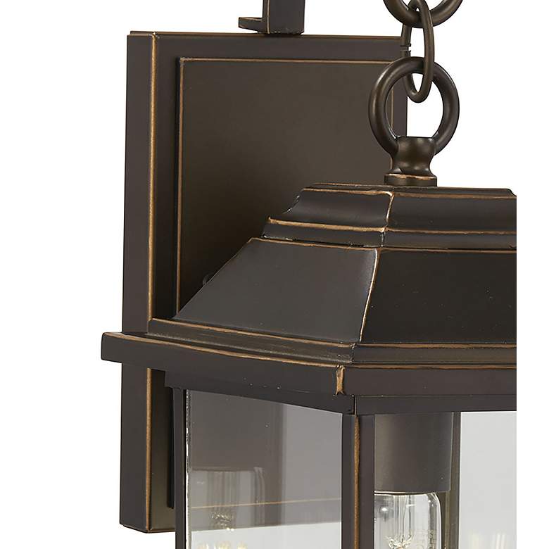 Image 4 Minka Mariner's Pointe 18" Oiled Bronze Outdoor Lantern Wall Light more views
