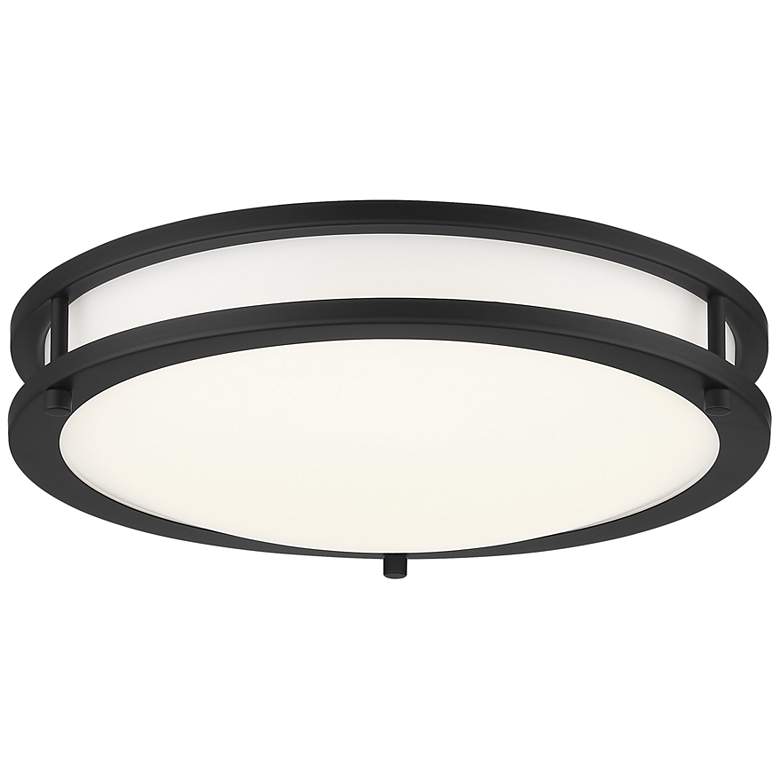 Image 1 Minka Maxcy 13 3/4" Wide Coal LED Ceiling Light