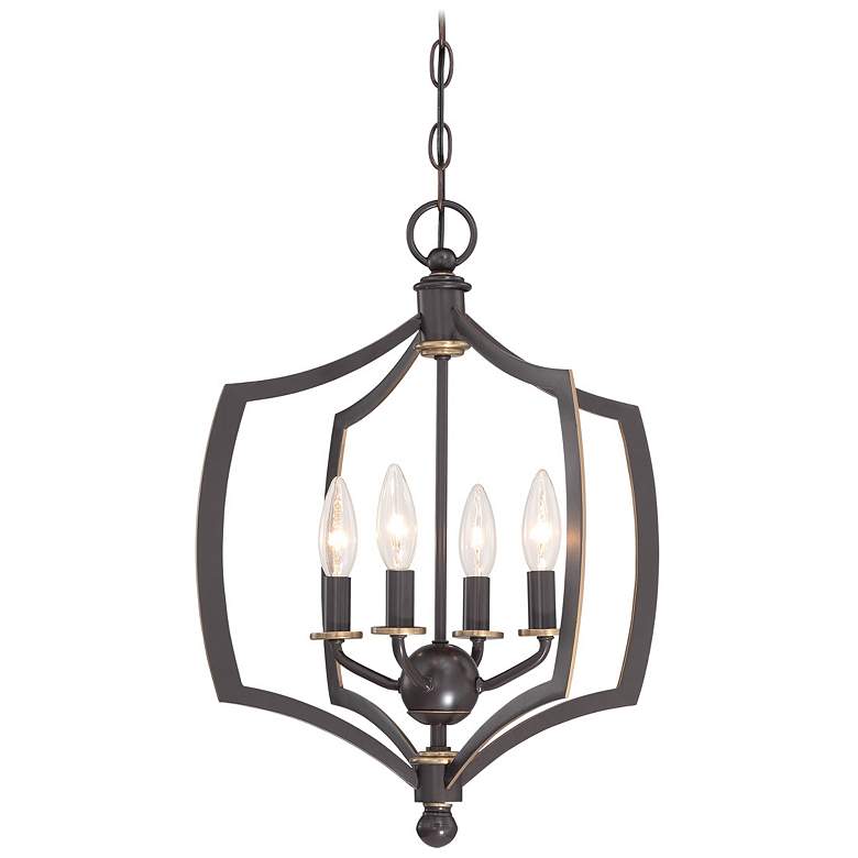 Image 6 Minka Middletown 16" Wide Downton Bronze 4-Light Chandelier more views