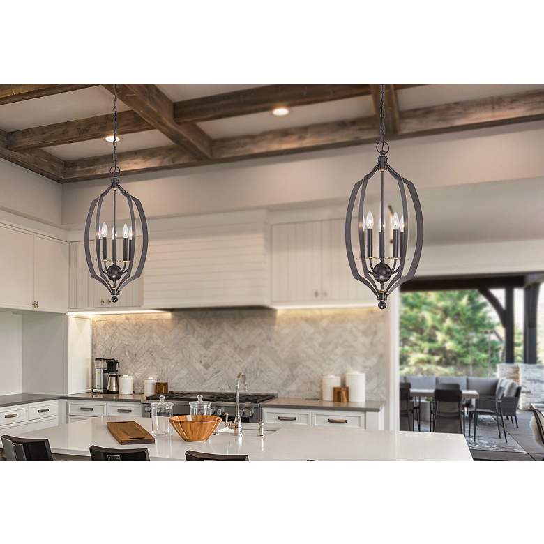Image 3 Minka Middletown 17" Wide Downton Bronze 5-Light Foyer Pendant more views