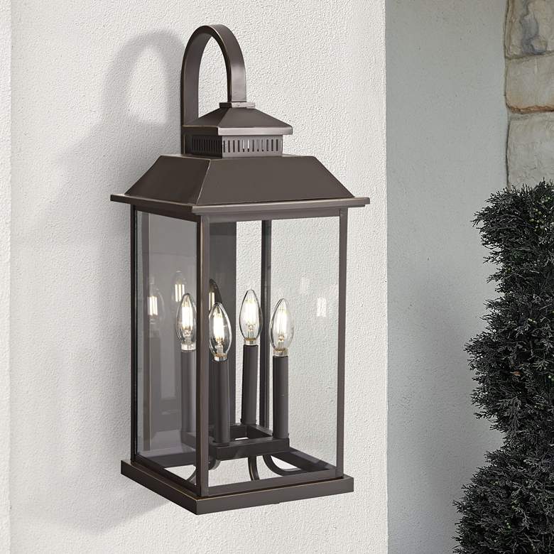 Image 1 Minka Miner's Loft 25 1/2" Oil-Rubbed Bronze Outdoor Wall Light