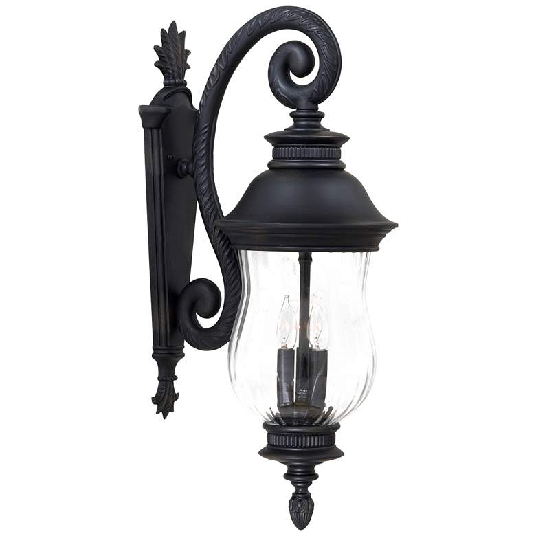 Image 2 Minka Newport Collection 28" Traditional Scroll Arm Outdoor Wall Lamp