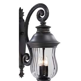 Image3 of Minka Newport Collection 28" Traditional Scroll Arm Outdoor Wall Lamp more views