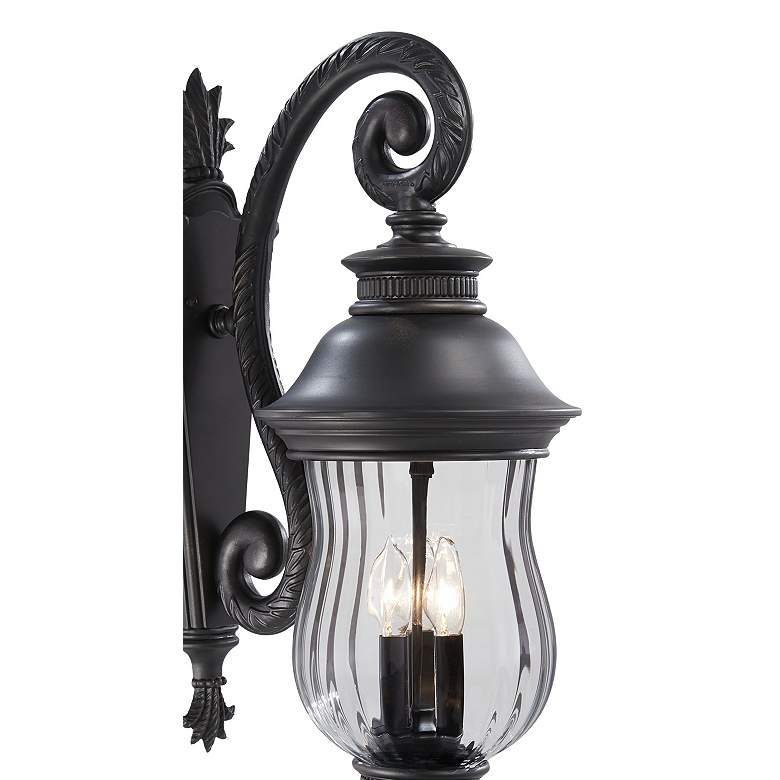 Image 3 Minka Newport Collection 28" Traditional Scroll Arm Outdoor Wall Lamp more views