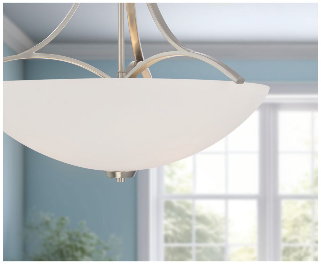 Image 3 Minka Overland Park 21 1/2" Wide Brushed Nickel 3-Light Pendant more views