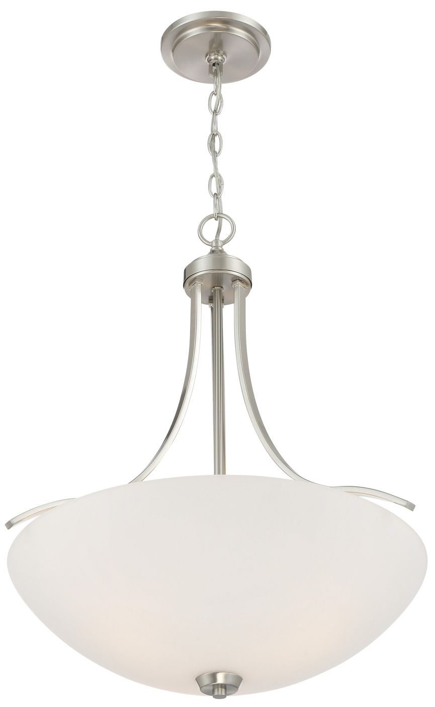 Image 7 Minka Overland Park 21 1/2" Wide Brushed Nickel 3-Light Pendant more views