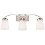 1_Minka Overland Park 22 3/4" Wide Brushed Nickel 3-Light Bath Light