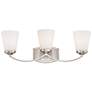 Thumbnail3 of Minka Overland Park 22 3/4" Wide Brushed Nickel 3-Light Bath Light more views