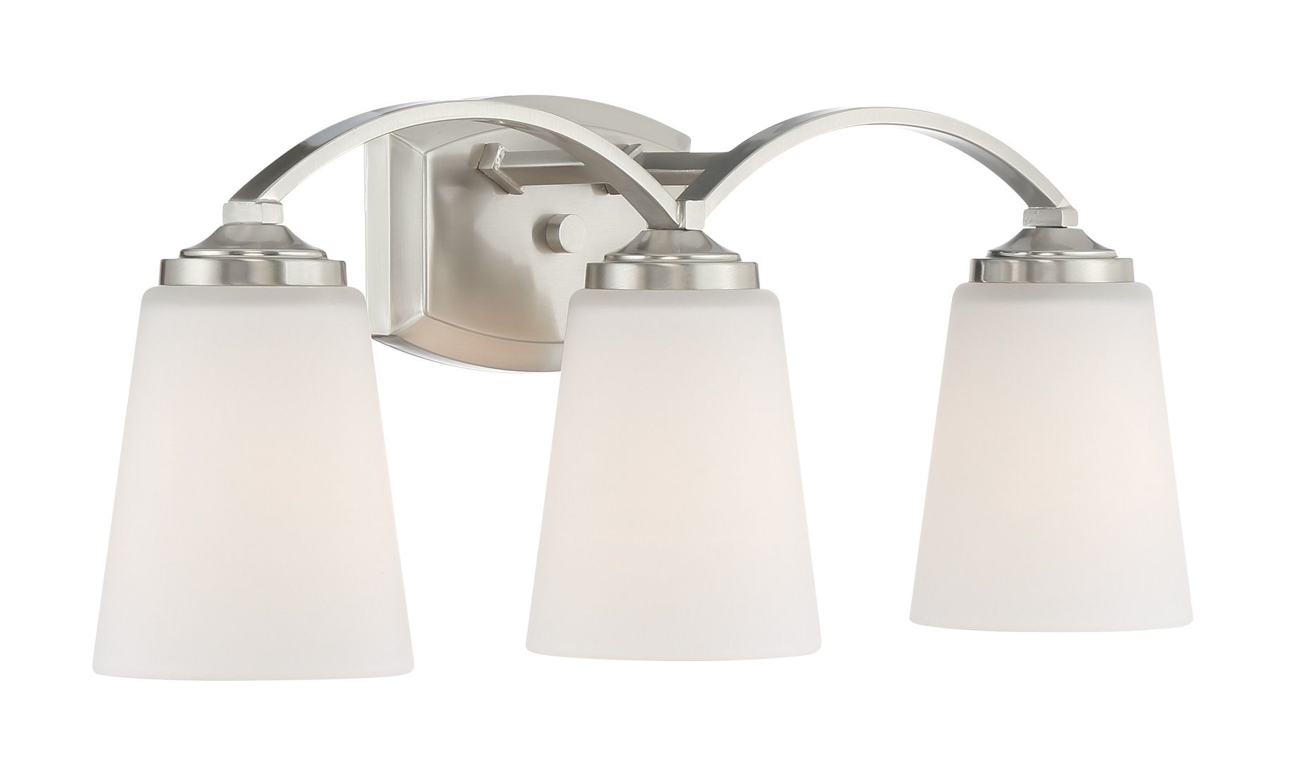 Minka Overland Park 22 3/4" Wide Brushed Nickel 3-Light Bath Light