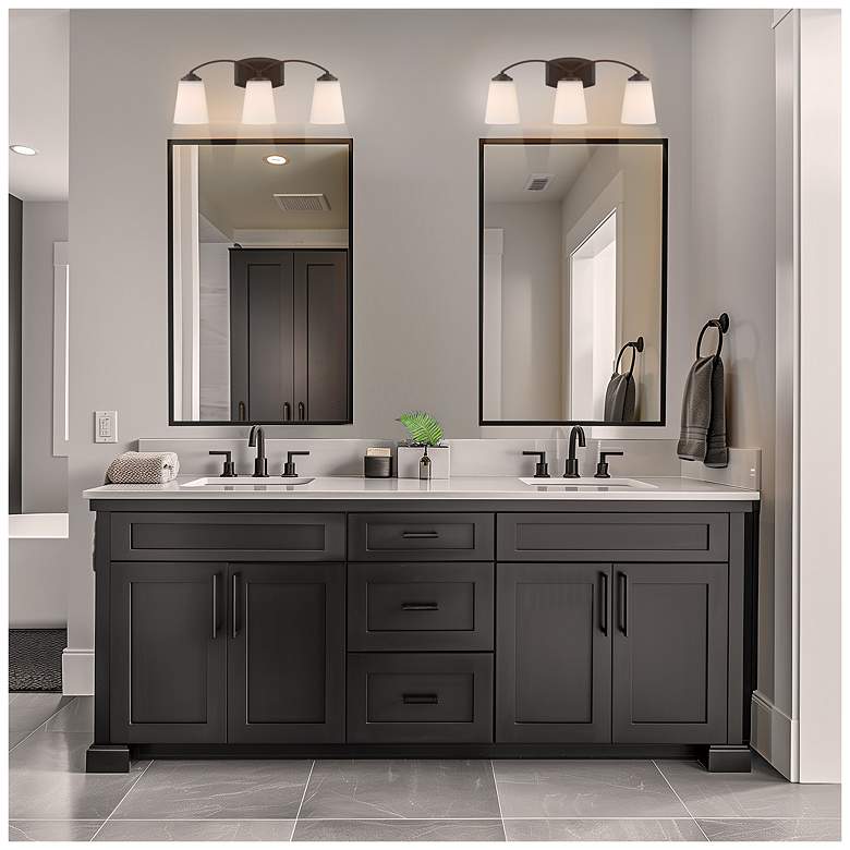 Image 4 Minka Overland Park 22 3/4" Wide Vintage Bronze 3-Light Bath Light more views