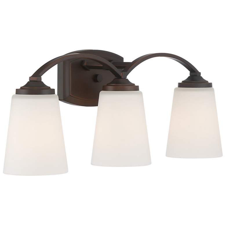 Image 6 Minka Overland Park 22 3/4" Wide Vintage Bronze 3-Light Bath Light more views