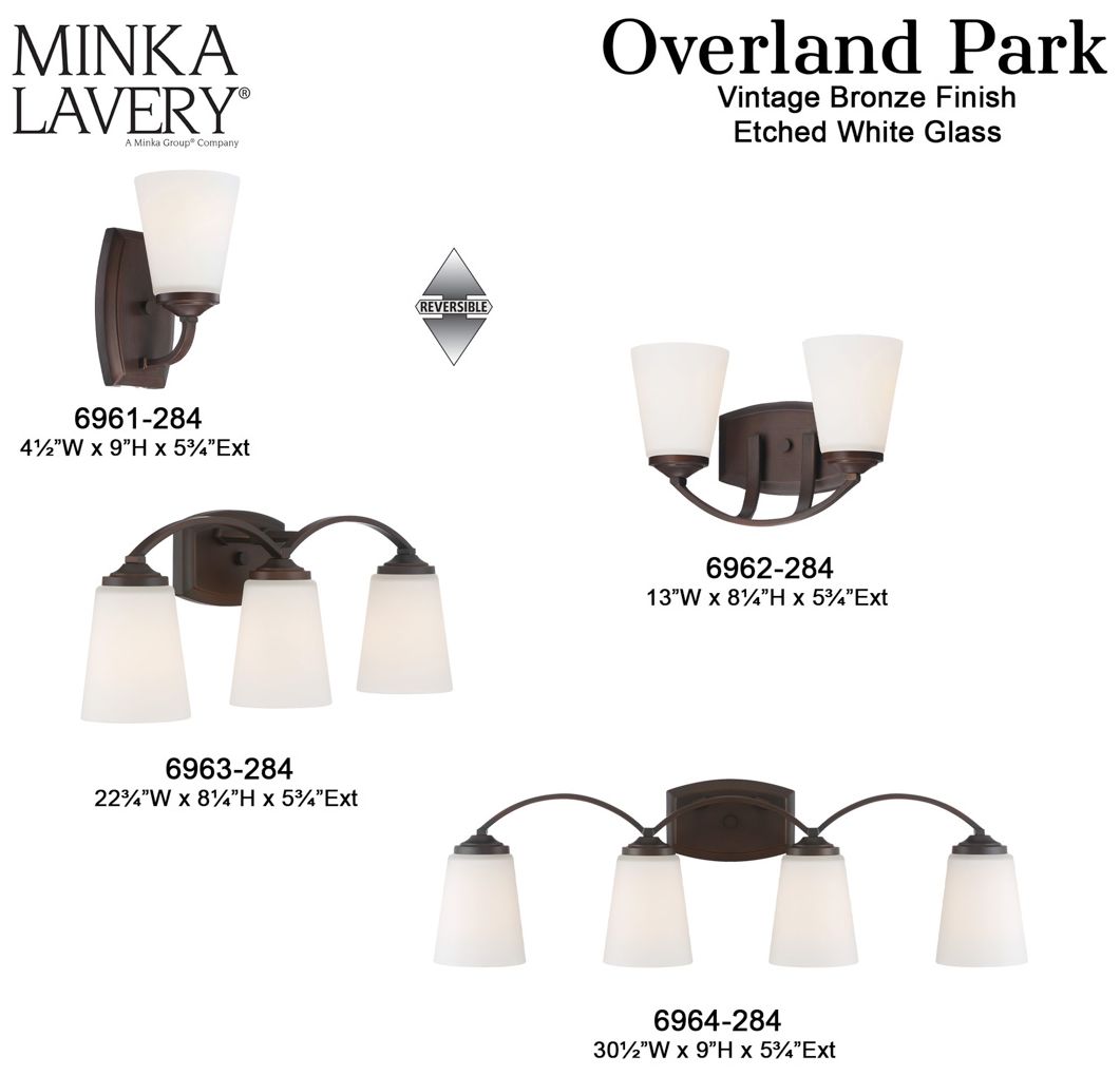 Minka Overland Park 22 3/4" Wide Vintage Bronze 3-Light Bath Light