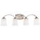 Minka Overland Park 30 1/2" Wide Brushed Nickel 4-Light Bath Light