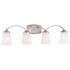 Minka Overland Park 30 1/2" Wide Brushed Nickel 4-Light Bath Light