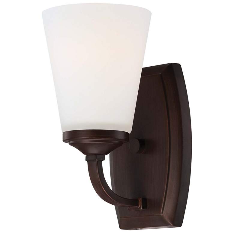 Image 2 Minka Overland Park 9" High Vintage Bronze Wall Sconce