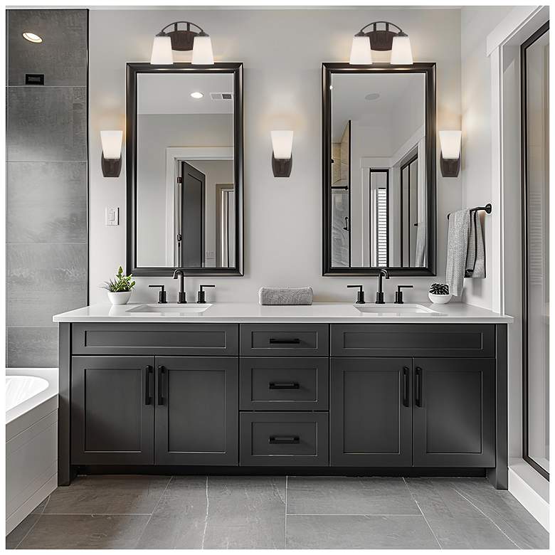 Image 4 Minka Overland Park 9" High Vintage Bronze Wall Sconce more views