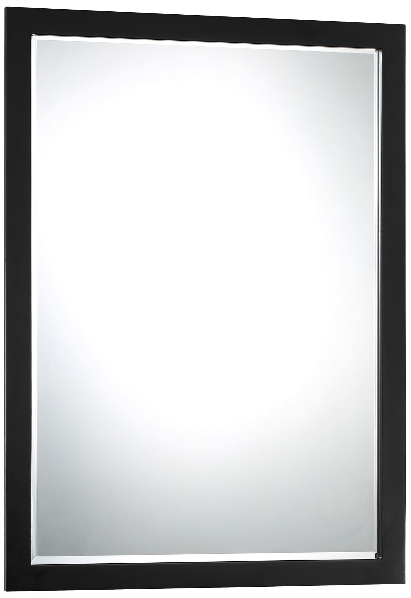 Image 3 Minka Paradox 24" x 33" Coal Black Rectangular Wall Mirror more views