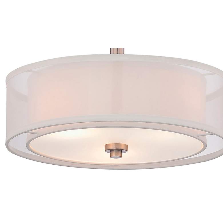 Image 2 Minka Parsons Studio 15" Double Shade Semi Flush Mount Ceiling Light more views
