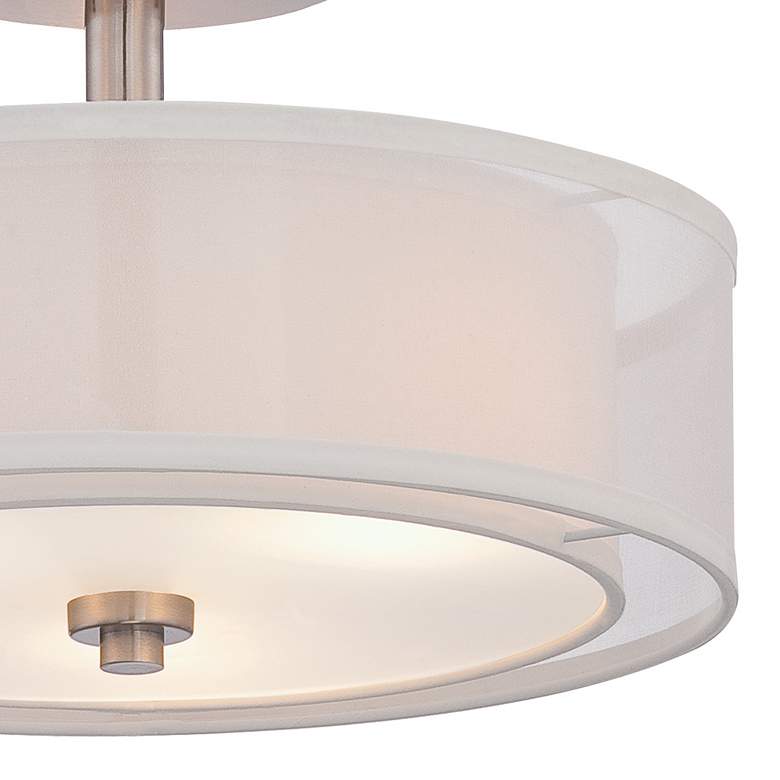 Image 4 Minka Parsons Studio 15" Double Shade Semi Flush Mount Ceiling Light more views