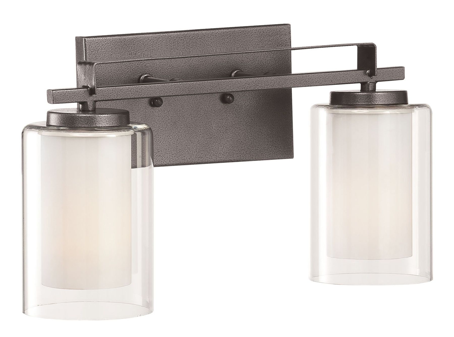 Image 3 Minka Parsons Studio 15"W Smoked Iron 2-Light Bath Light more views