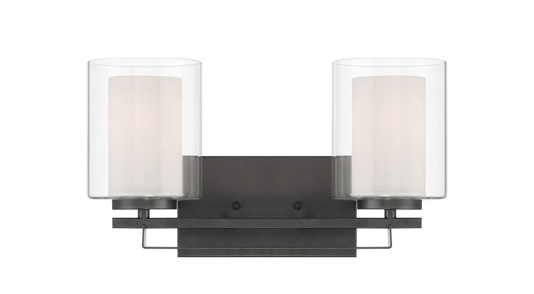 Image 5 Minka Parsons Studio 15"W Smoked Iron 2-Light Bath Light more views