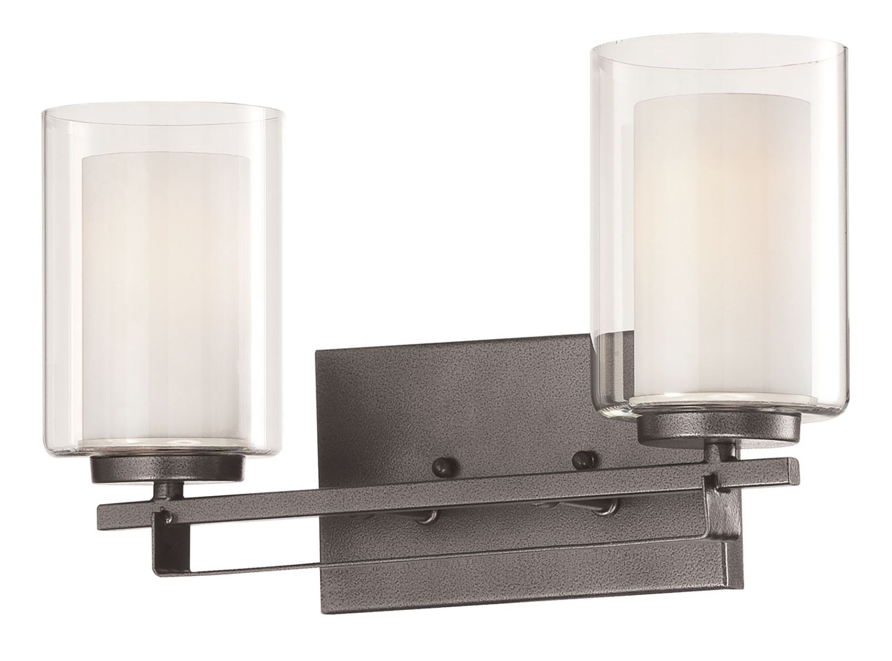 Image 7 Minka Parsons Studio 15"W Smoked Iron 2-Light Bath Light more views