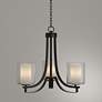 1_Minka Parsons Studio 18" Wide 3-Light Smoked Iron Uplight Chandelier