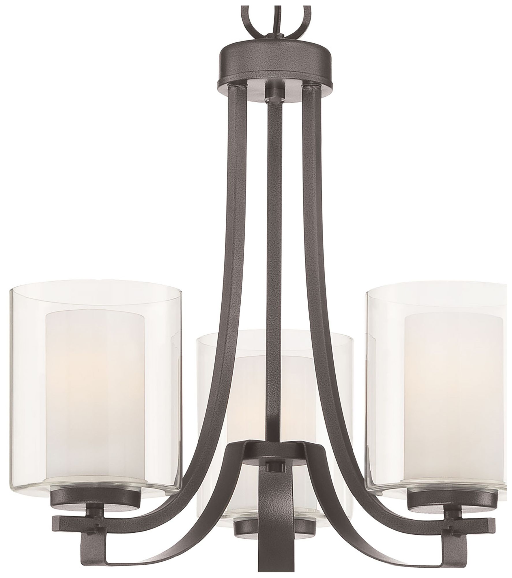 Image 4 Minka Parsons Studio 18" Wide 3-Light Smoked Iron Uplight Chandelier more views