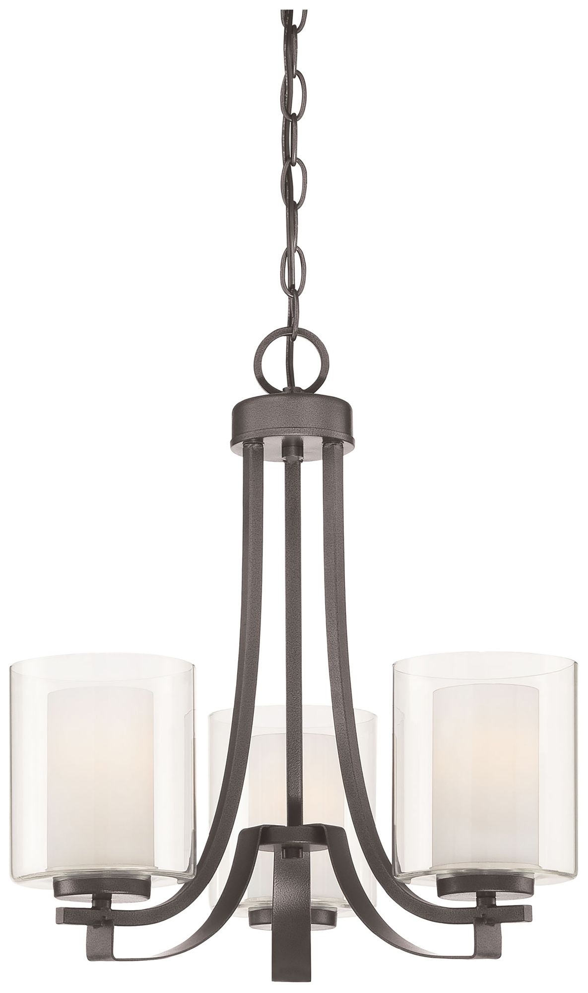 Image 6 Minka Parsons Studio 18" Wide 3-Light Smoked Iron Uplight Chandelier more views