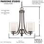 7_Minka Parsons Studio 18" Wide 3-Light Smoked Iron Uplight Chandelier more views