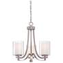3_Minka Parsons Studio 18" Wide Brushed Nickel 3-Light Chandelier