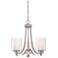 Minka Parsons Studio 18" Wide Brushed Nickel 3-Light Chandelier