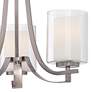 6_Minka Parsons Studio 18" Wide Brushed Nickel 3-Light Chandelier more views