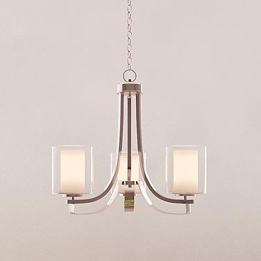 Minka Parsons Studio 18" Wide Brushed Nickel 3-Light Chandelier