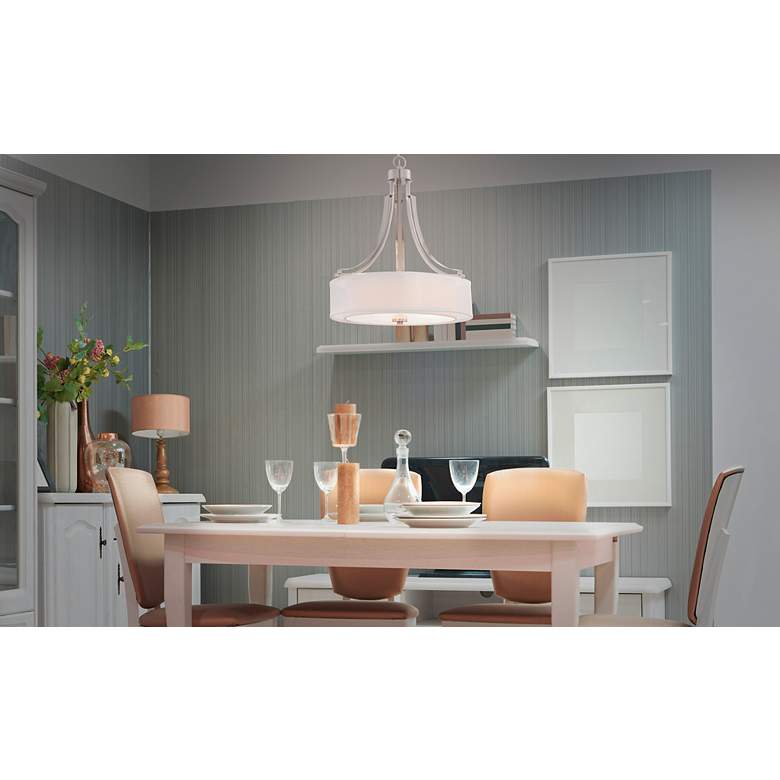Image 7 Minka Parsons Studio 20 1/2" Wide Brushed Nickel Drum Pendant Light more views