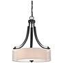 1_Minka Parsons Studio 20 1/2" Wide Sand Coal Black Drum Pendant Light