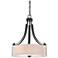 Minka Parsons Studio 20 1/2" Wide Sand Coal Black Drum Pendant Light