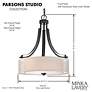 4_Minka Parsons Studio 20 1/2" Wide Sand Coal Black Drum Pendant Light more views